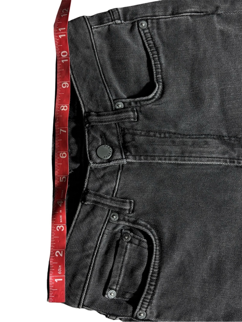 AllSaints Women’s Black Jeans Size 25 Made in Turkey - Picture 4 of 10